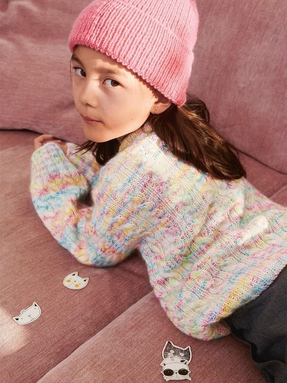 2401 1A et 1B Bonnie sweater junior - Modèle - Sandnes Garn