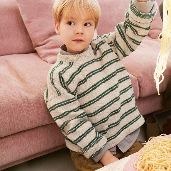 2401-6 Aron Sweater Junior - Modèle - Sandnes Garn