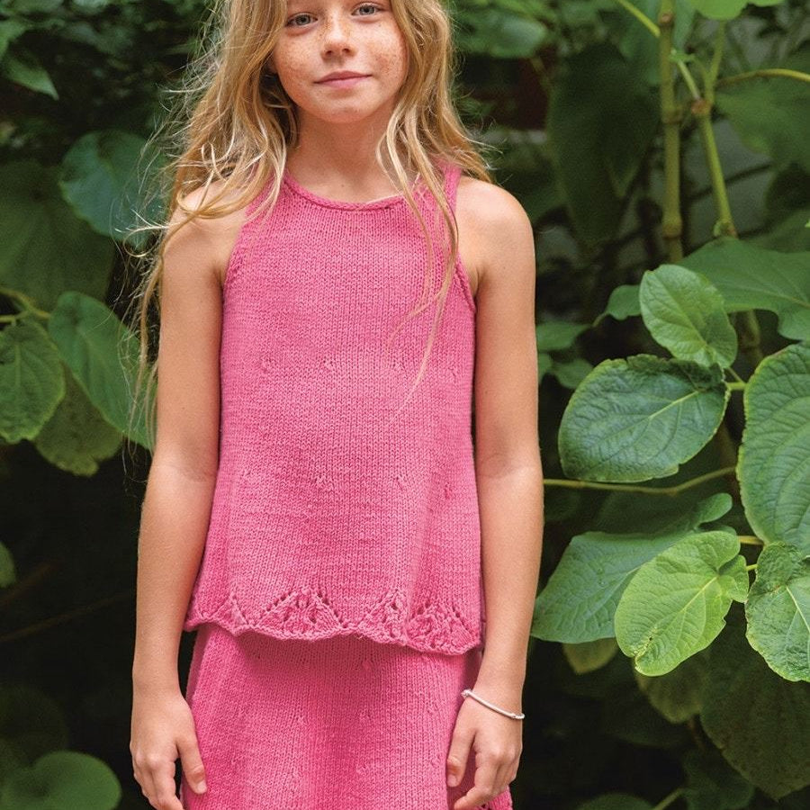 2405-06 a et b - Augustine Skirt / Singlet Junior - Sandnes Garn