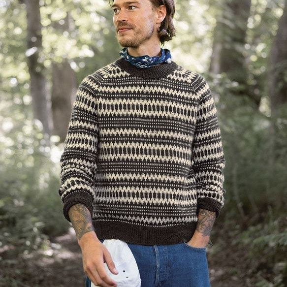 2410 - 05 Kleiva sweater for men - Sandnes Garn