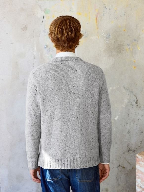 2412 Mr. / No. 8 Brendan Sweater Man Tweed - Sandnes Garn