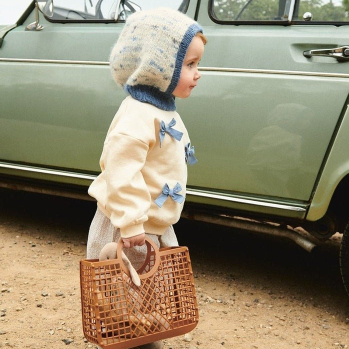 2506 - 03a - b - c Hugsy Hood Junior - Sandnes Garn