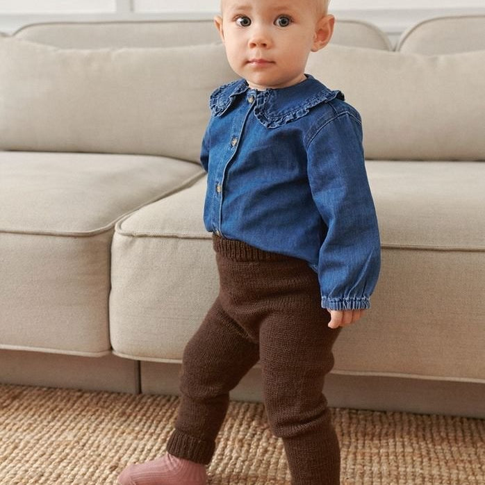 2512 - 4ab Lille bukse baby - Sandnes Garn