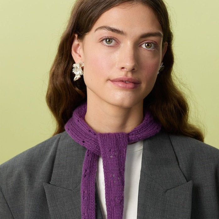 2607-1 Miu Pointelle Scarf - Sandnes Garn