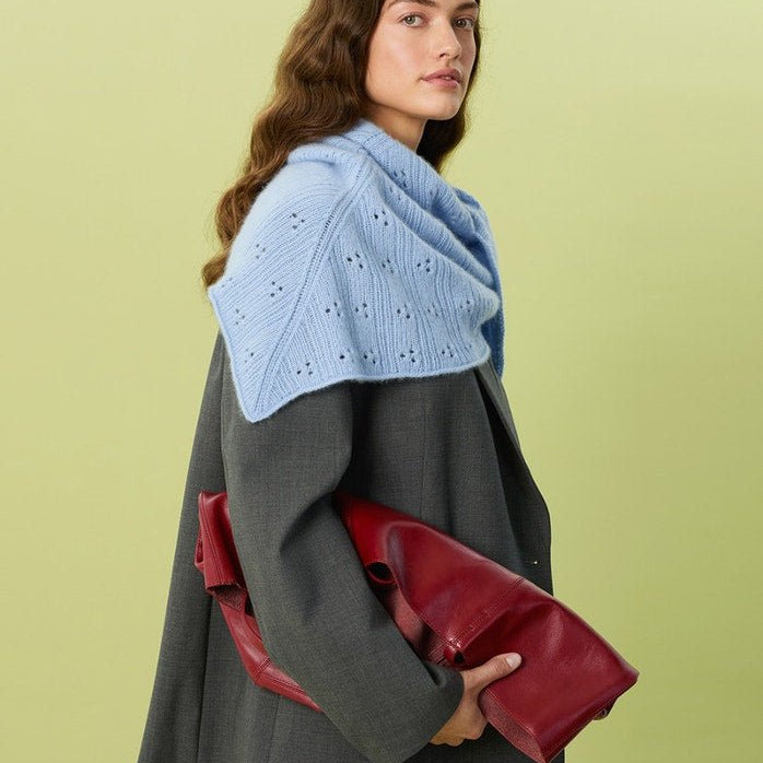 2607-3 Miu Pointelle Shawl - Sandnes Garn