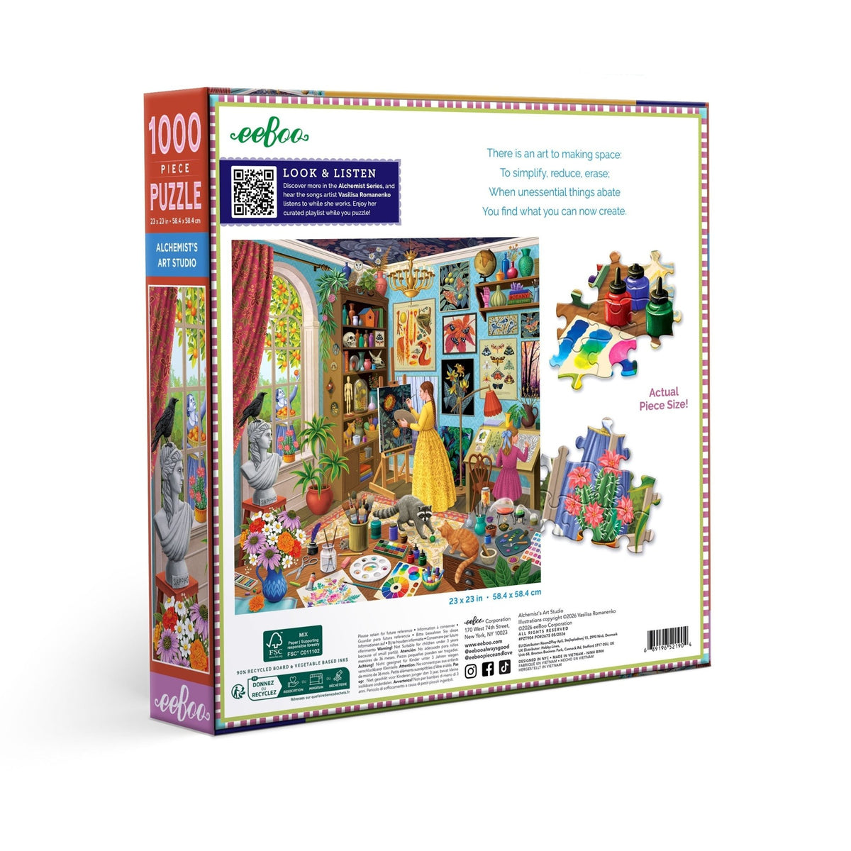 Alchemist's Art Studio – Eeboo – 1000 pièces - Eeboo