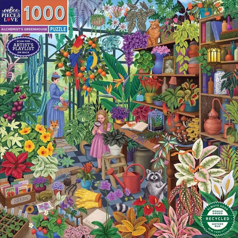 Alchemist's Greenhouse 1000 Piece Puzzle - Eeboo