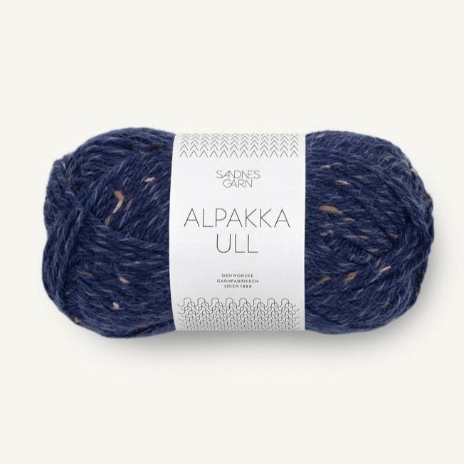 Alpakka Ull 5585-Marinebla Tweed - Sandnes Garn
