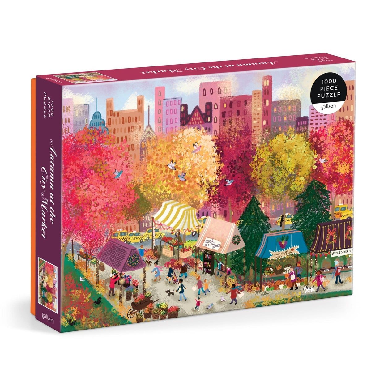 Autumn at the City Market 1000 Piece Puzzle - Galison