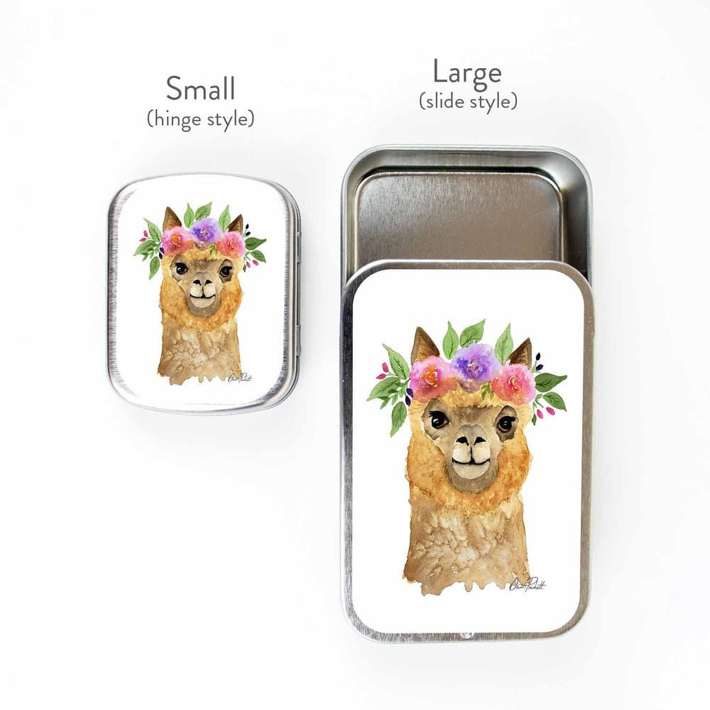 Flower Alpaca Boîte de rangement pour marqueurs Twice Sheared Sheep - Twice Sheared Sheep
