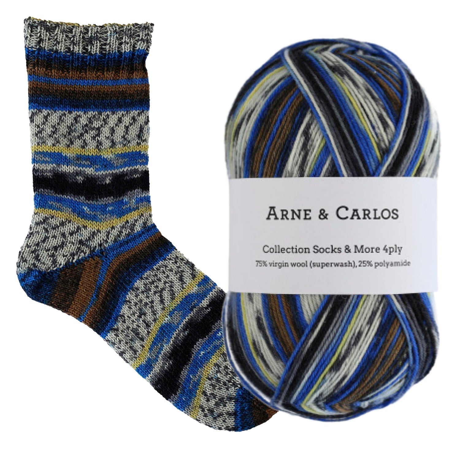 2460 - Bamble Chaussettes et plus Collection 4ply - Arne & Carlos