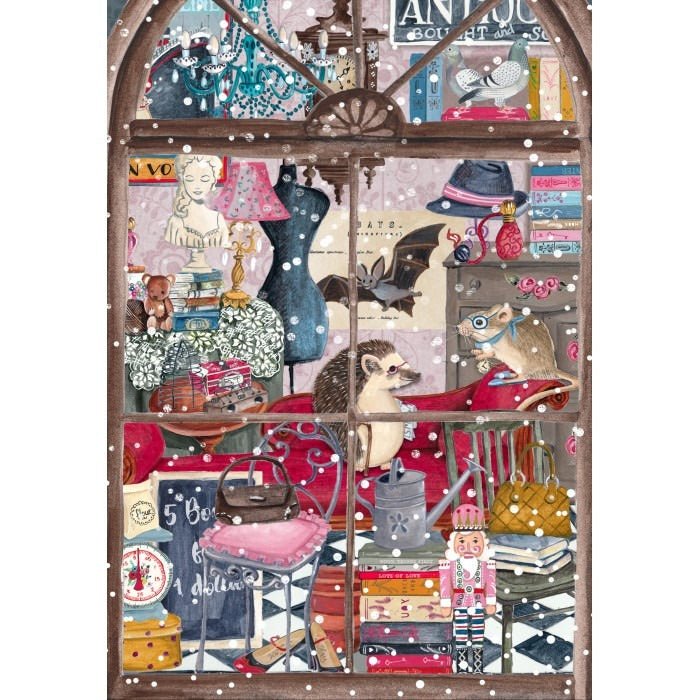 Christmas Bookshop - Puzzle 1000 pièces - Pieces & Peace