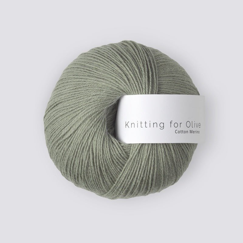 Cotton Merino Dusty Artichoke - Knitting for Olive