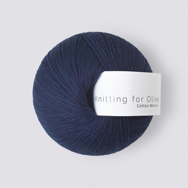 Cotton Merino Navy Blue - Knitting for Olive