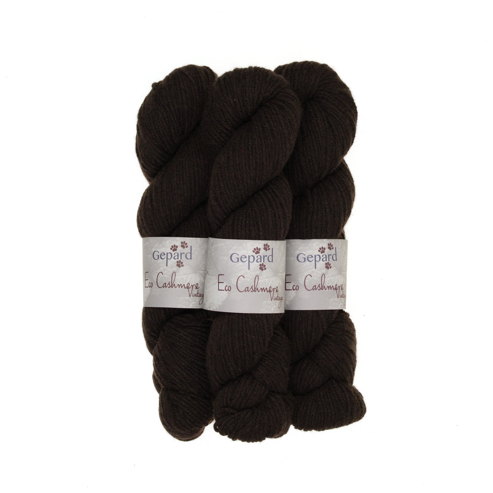 180 - Dark Brown Eco Cashmere Vintage - Gepard