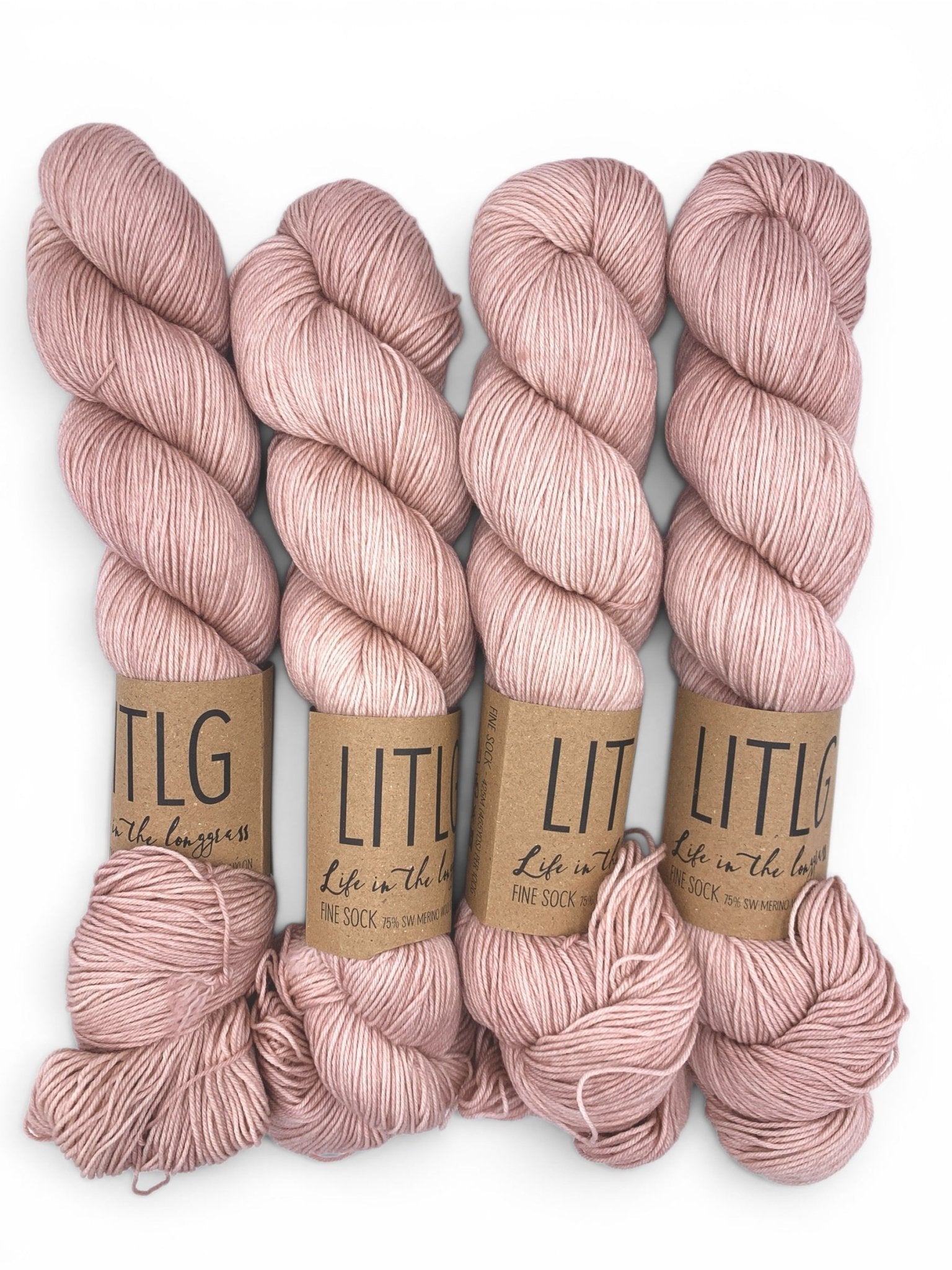 Powderpuff Fine Sock - Coloris Unis - Life in the Long Grass