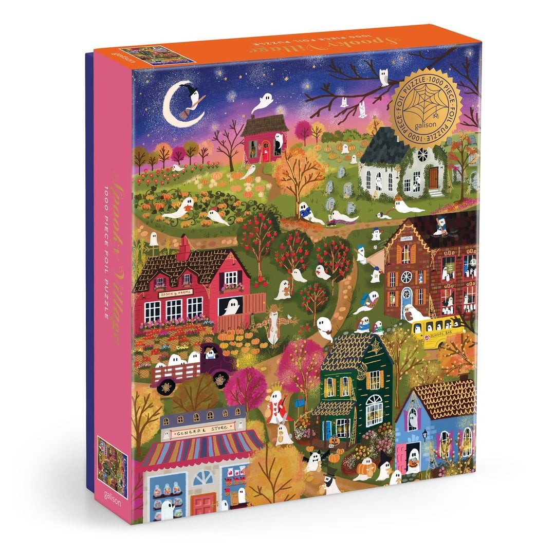 Joy Laforme Spooky Village 1000 Piece Foil Puzzle - Galison