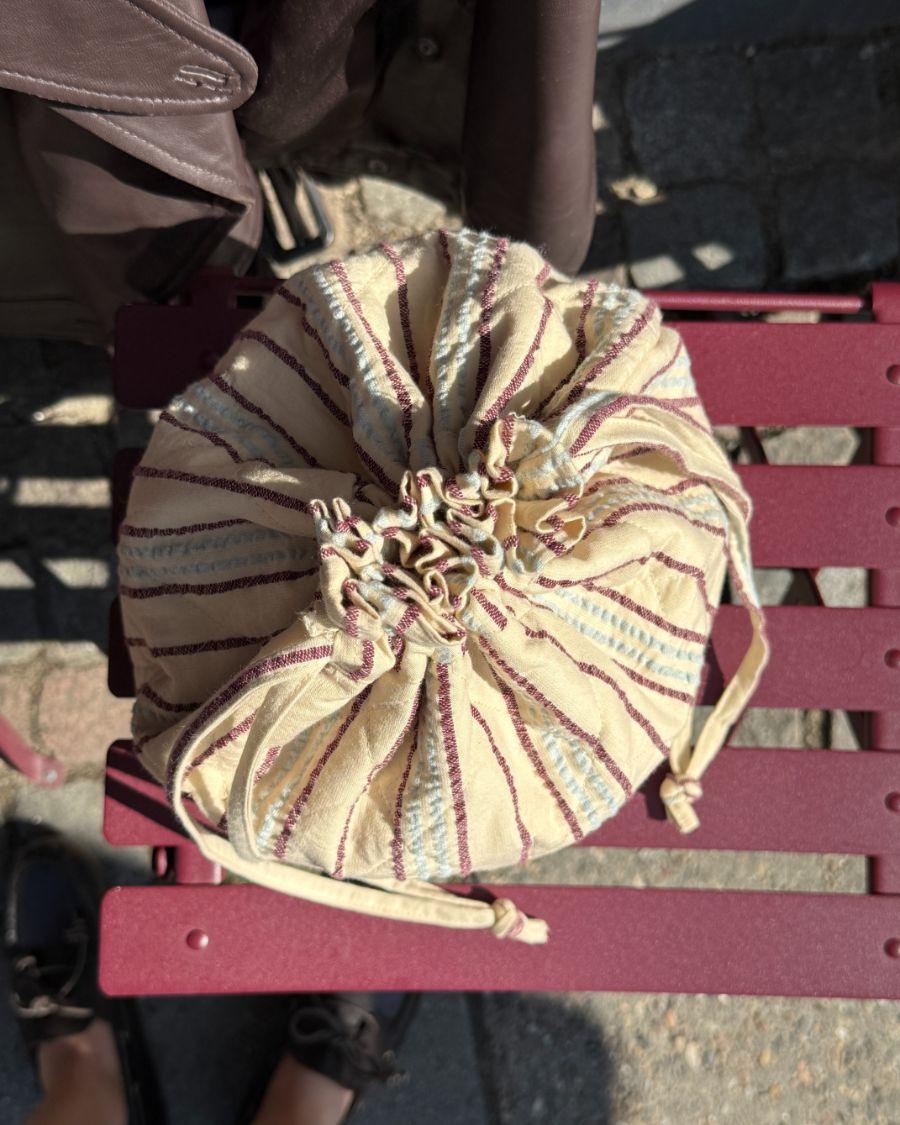 Knitter's Project Bag PetiteKnit - Seersucker Twin Stripe - Petite Knit
