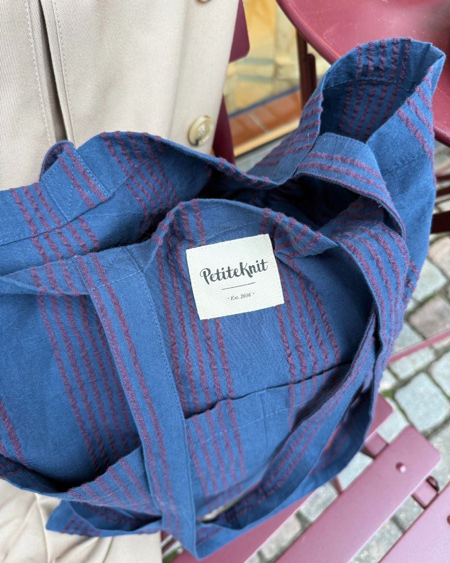 Knitter's Tote Bag - Night Shadow - Petite Knit