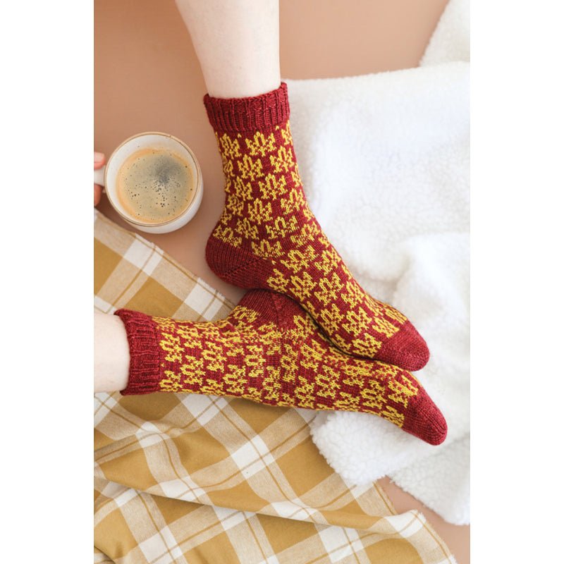Le guide des chaussettes autour du monde au tricot jacquard - Editions de Saxe