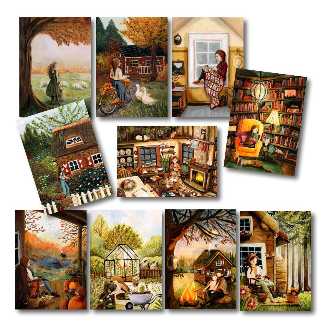 Lot de 10 cartes Esther Bennink Self Care - Esther Bennink