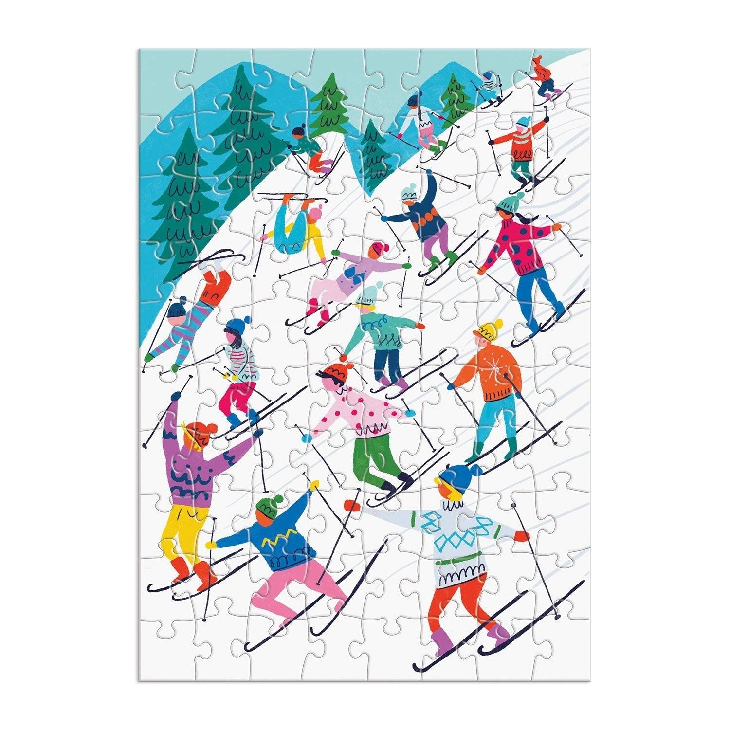 Louise Cunningham Merry and Bright 12 Days of Christmas Advent Puzzle Calendar - Galison
