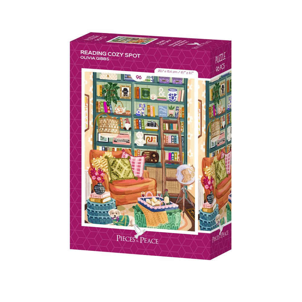 Mini Puzzle 96 Pieces - Reading Cozy Spot - Pieces & Peace