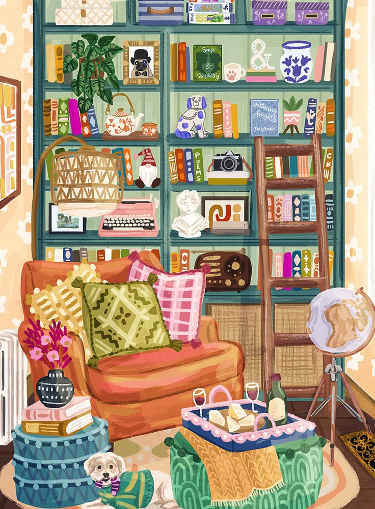 Mini Puzzle 96 Pieces - Reading Cozy Spot - Pieces & Peace