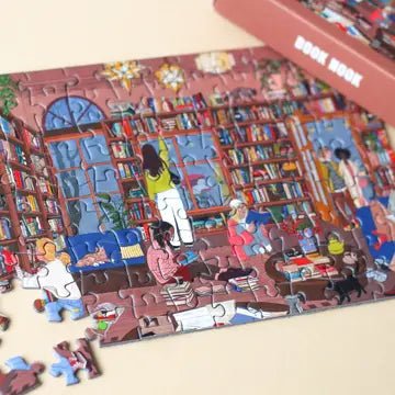 Mini - Puzzle Book Nook, 99 pièces - Piecely Puzzles