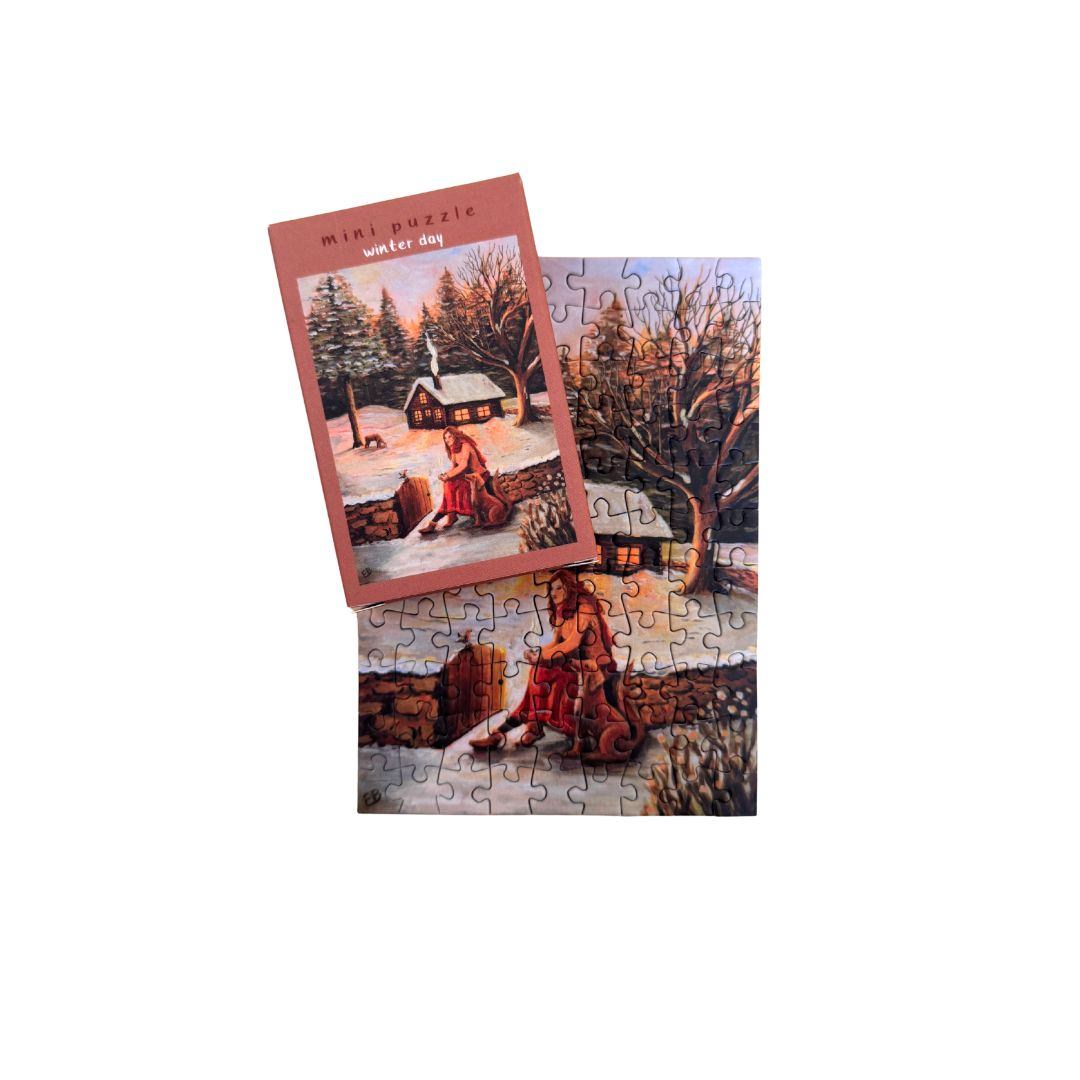 Mini puzzle Esther Bennink - 99 pièces Winter Day - Esther Bennink