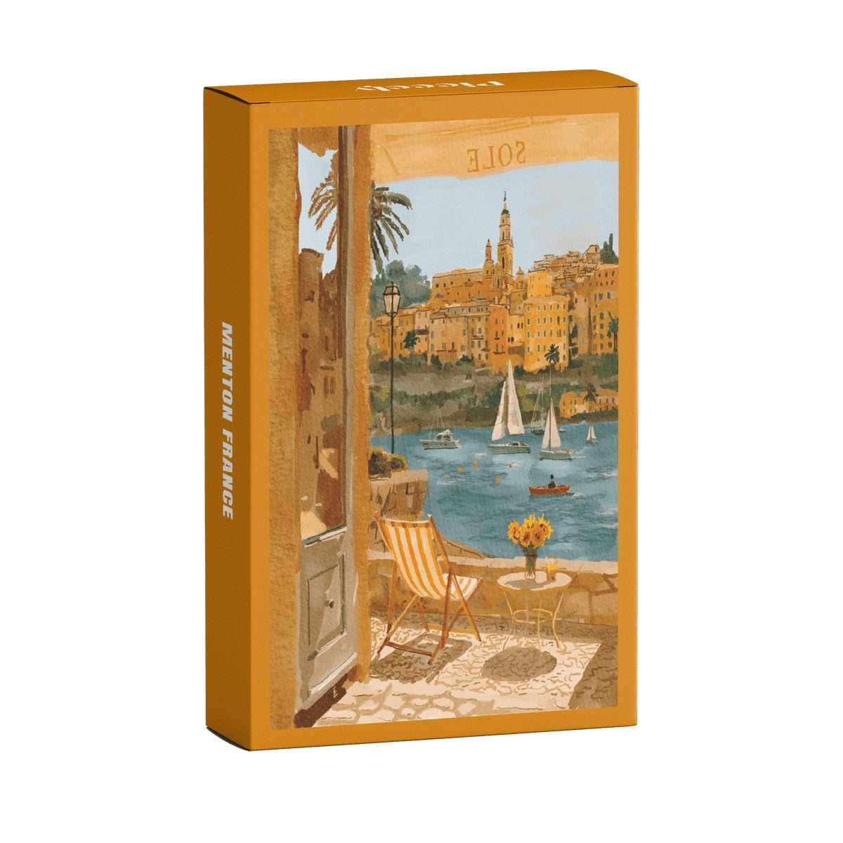 Mini Puzzle Menton, France, 99 Pieces - Piecely Puzzles
