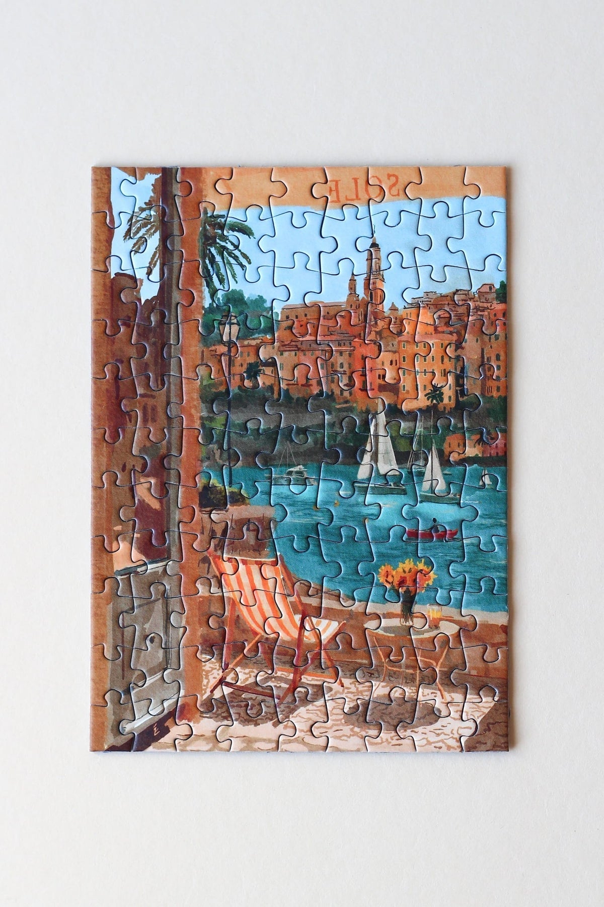 Mini Puzzle Menton, France, 99 Pieces - Piecely Puzzles