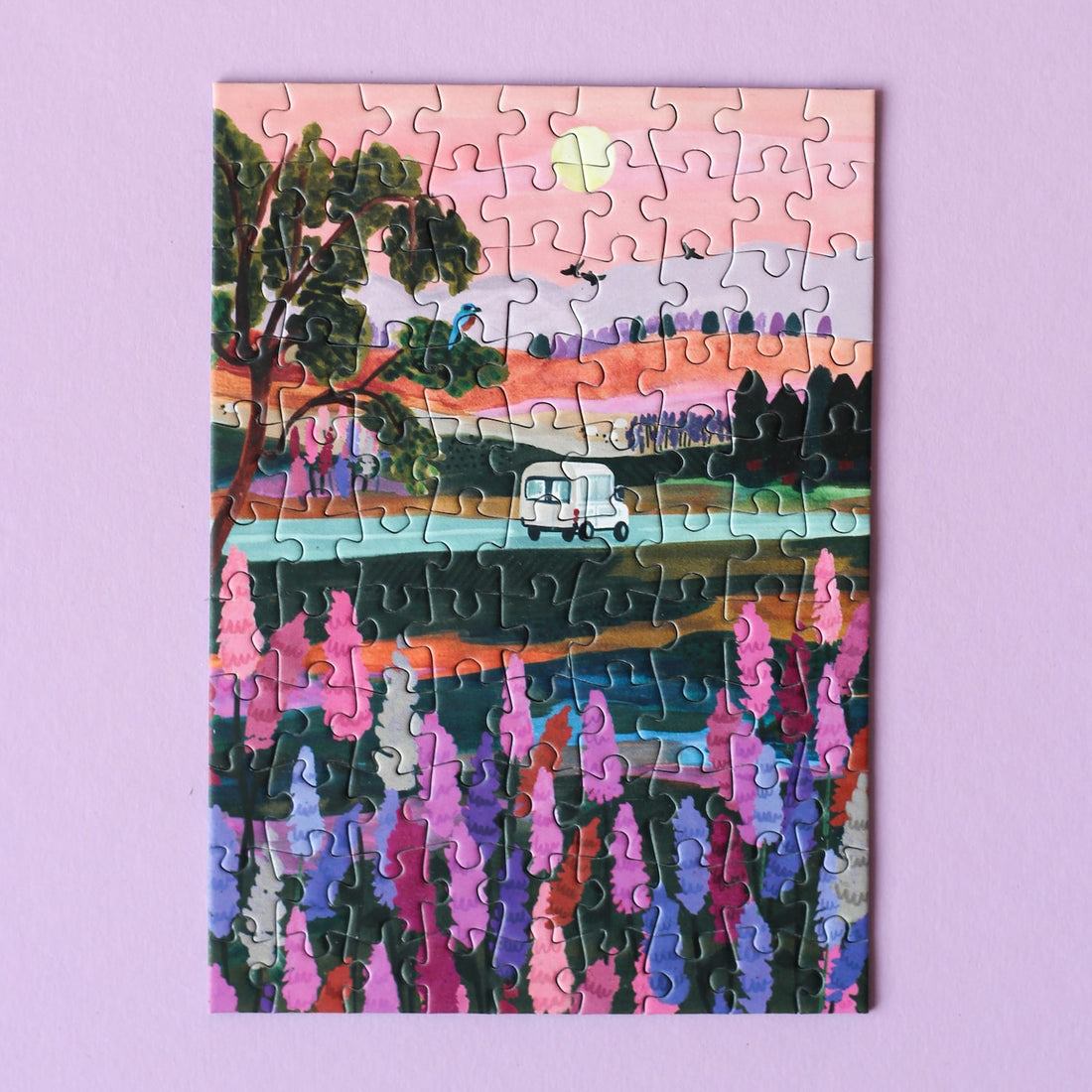 Mini - puzzle Van Life, 99 pièces - Piecely Puzzles