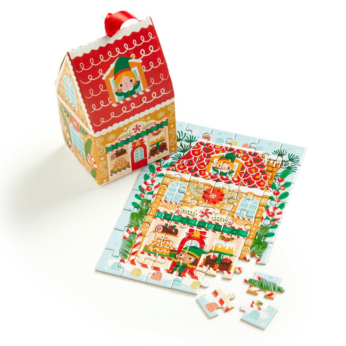 Santas Bakery 48 Mini Puzzles de Noël - Galison