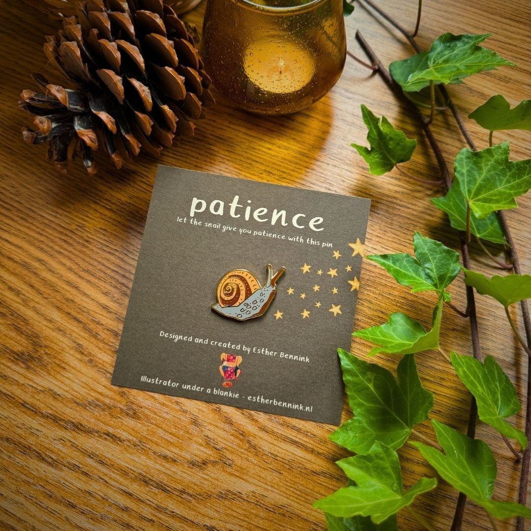 Petits PINS Esther Bennink Snail pin - patience - Esther Bennink