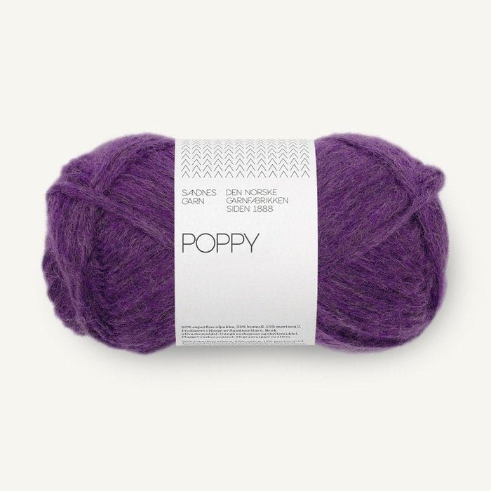 5040-Dark Plum POPPY - Sandnes Garn