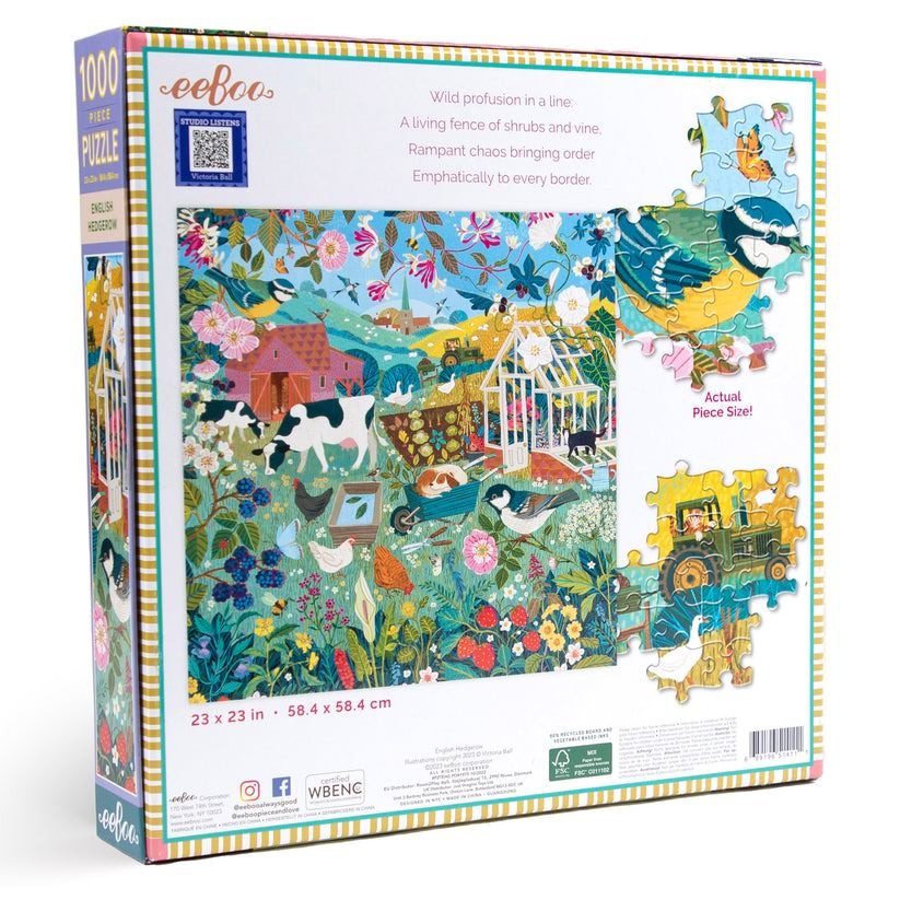 Puzzle English Hedgerow - Eeboo