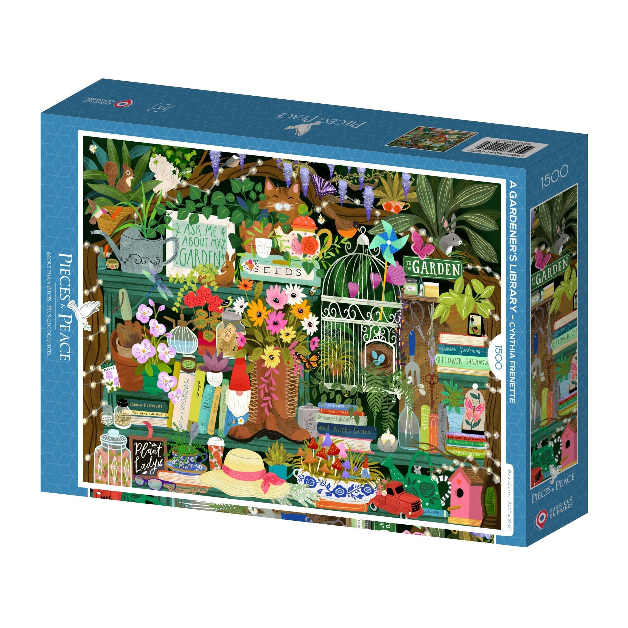 Puzzle « La bibliothèque d'un jardinier » – Pieces & Peace – 1 500 pièces - Pieces & Peace