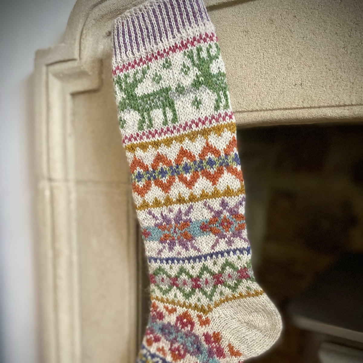 Reindeer Christmas Stocking Kit - Marie Wallin