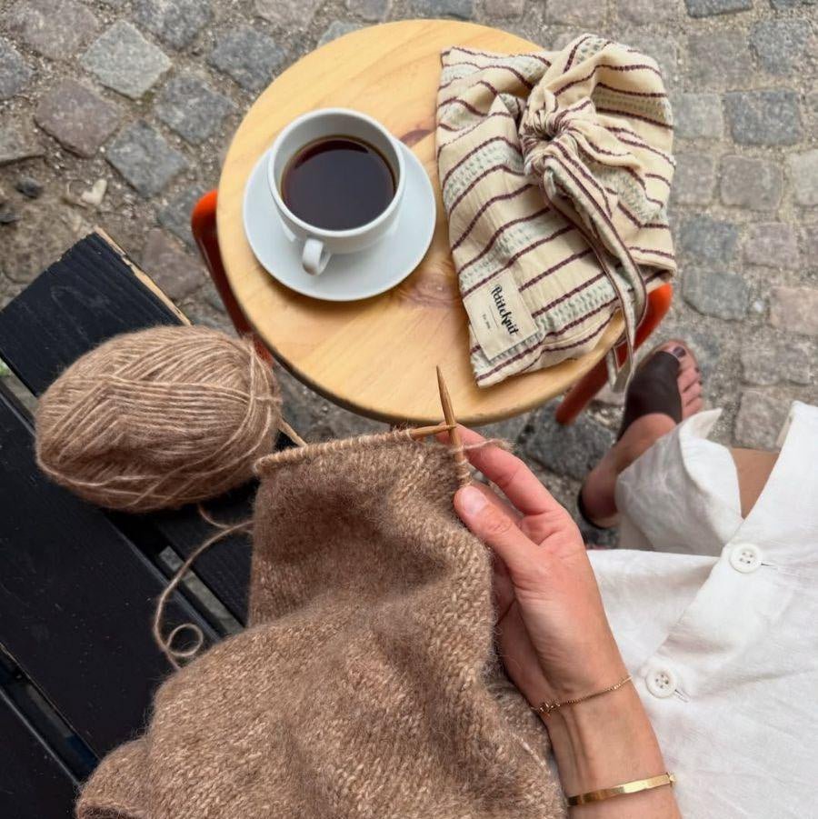 Sac à projet PetiteKnit Seersucker Twin Stripe - Petite Knit