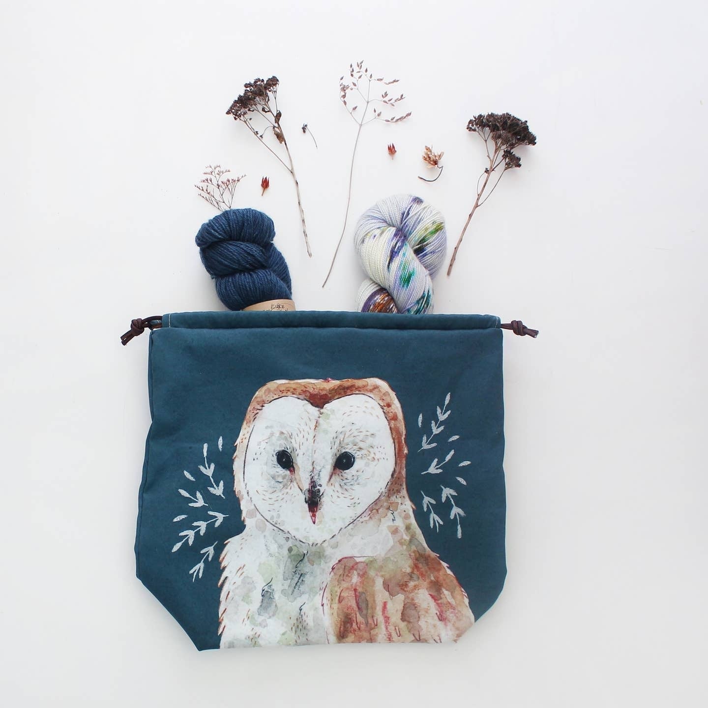 Oliver le hibou Sac à projets tricot The Blue Rabbit House - The Blue Rabbit House