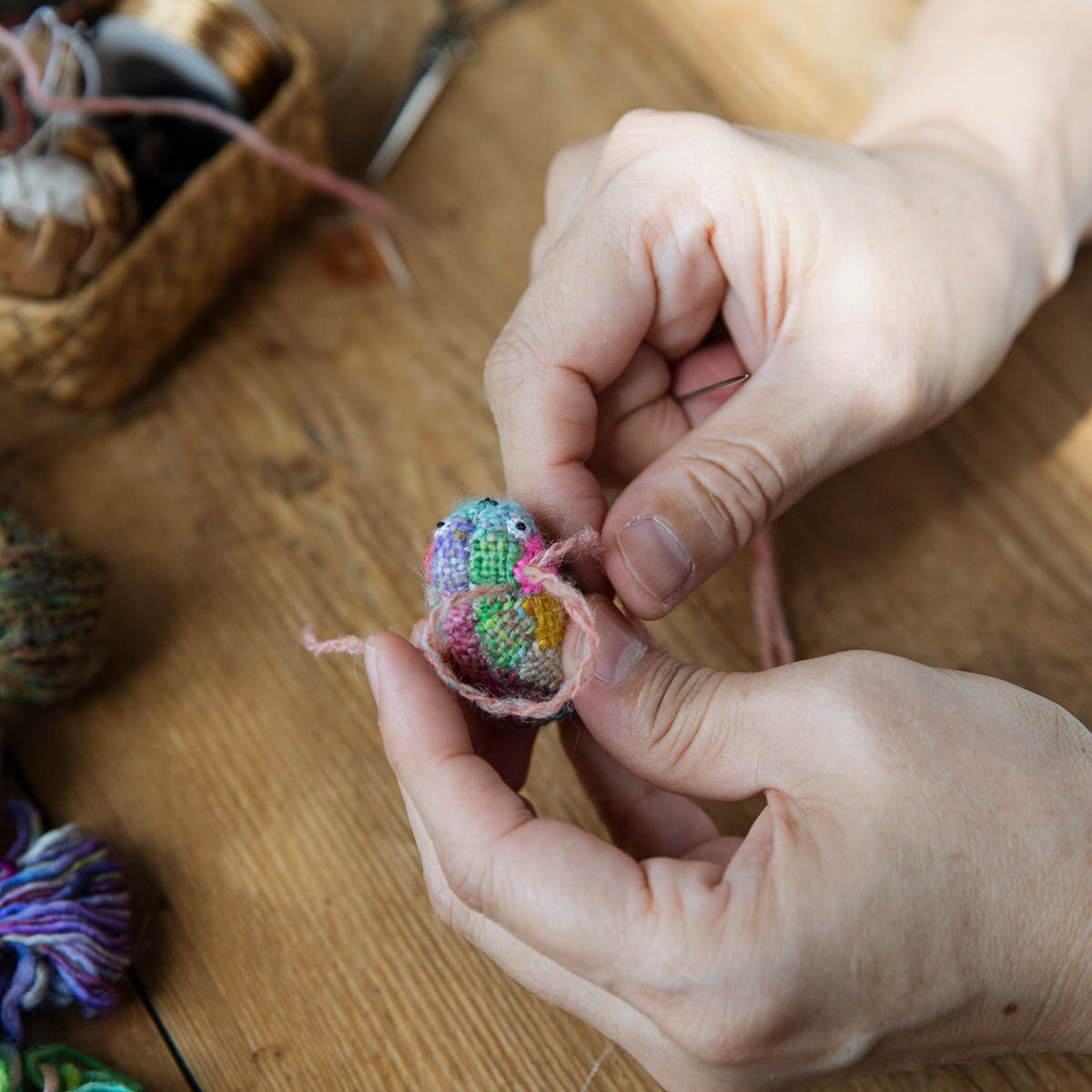 Tiny Friends: A Guide to Mosaic Embroidery by Tomomi Mimura - Laine Magazine