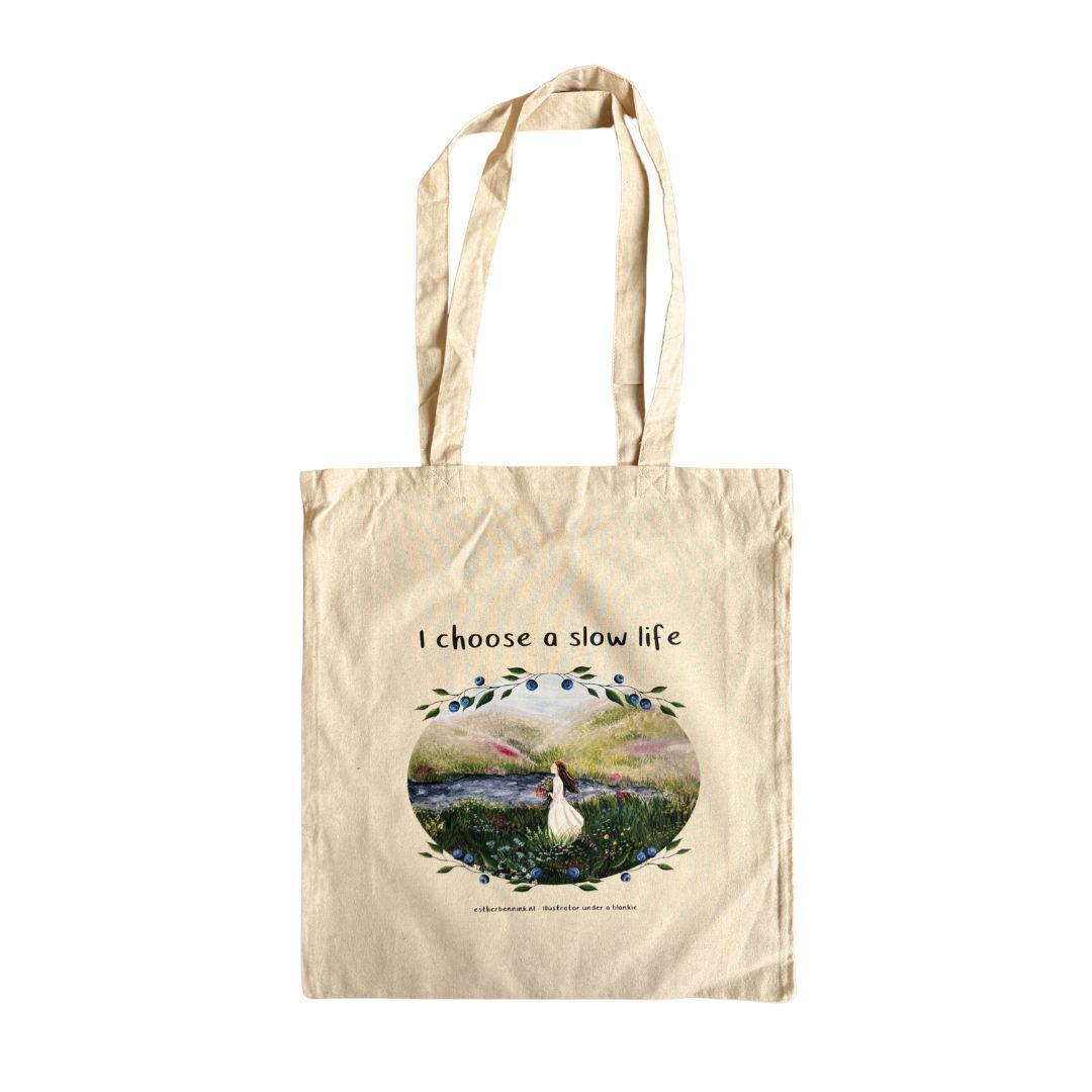 Tote bag Cosiness is a way of life & I choose a slow life I choose a slow life - Esther Bennink