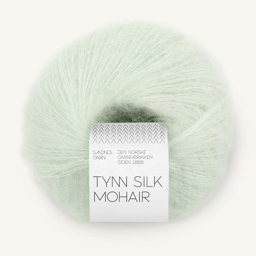 7911 - Mint Green Tynn Silk Mohair - Sandnes Garn