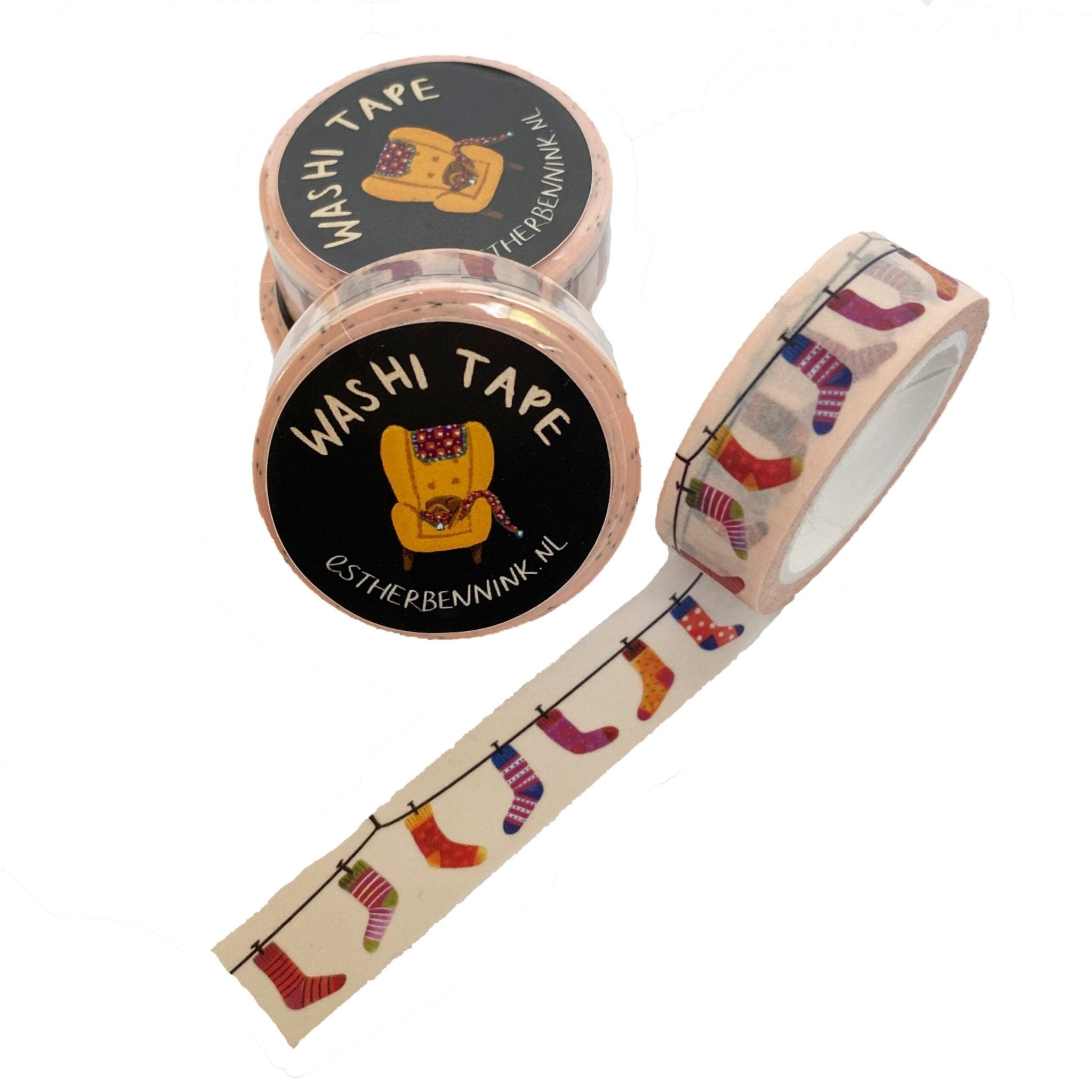Washi Tape Esther Bennink Cosy Socks - Esther Bennink
