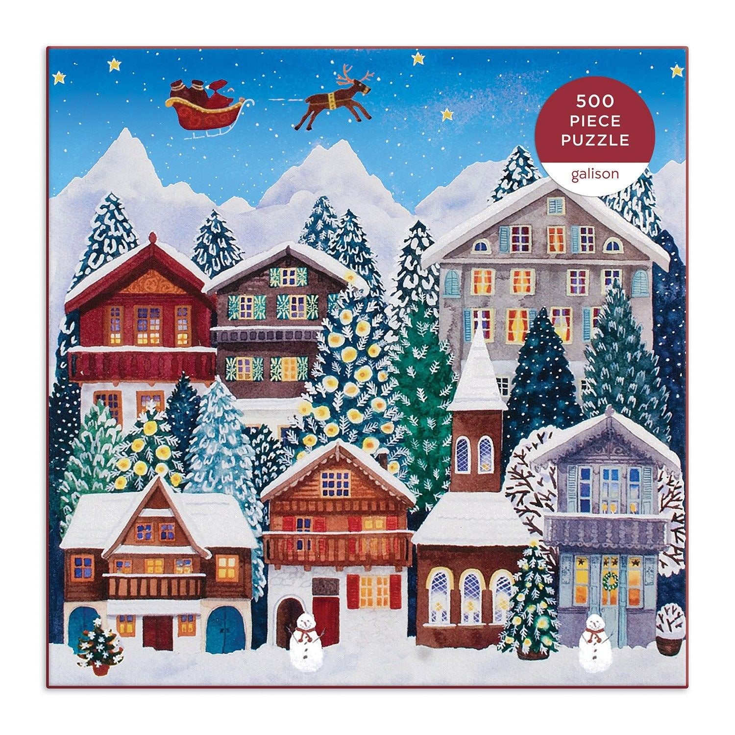 Yuletide Village 500 Piece Puzzle - Galison