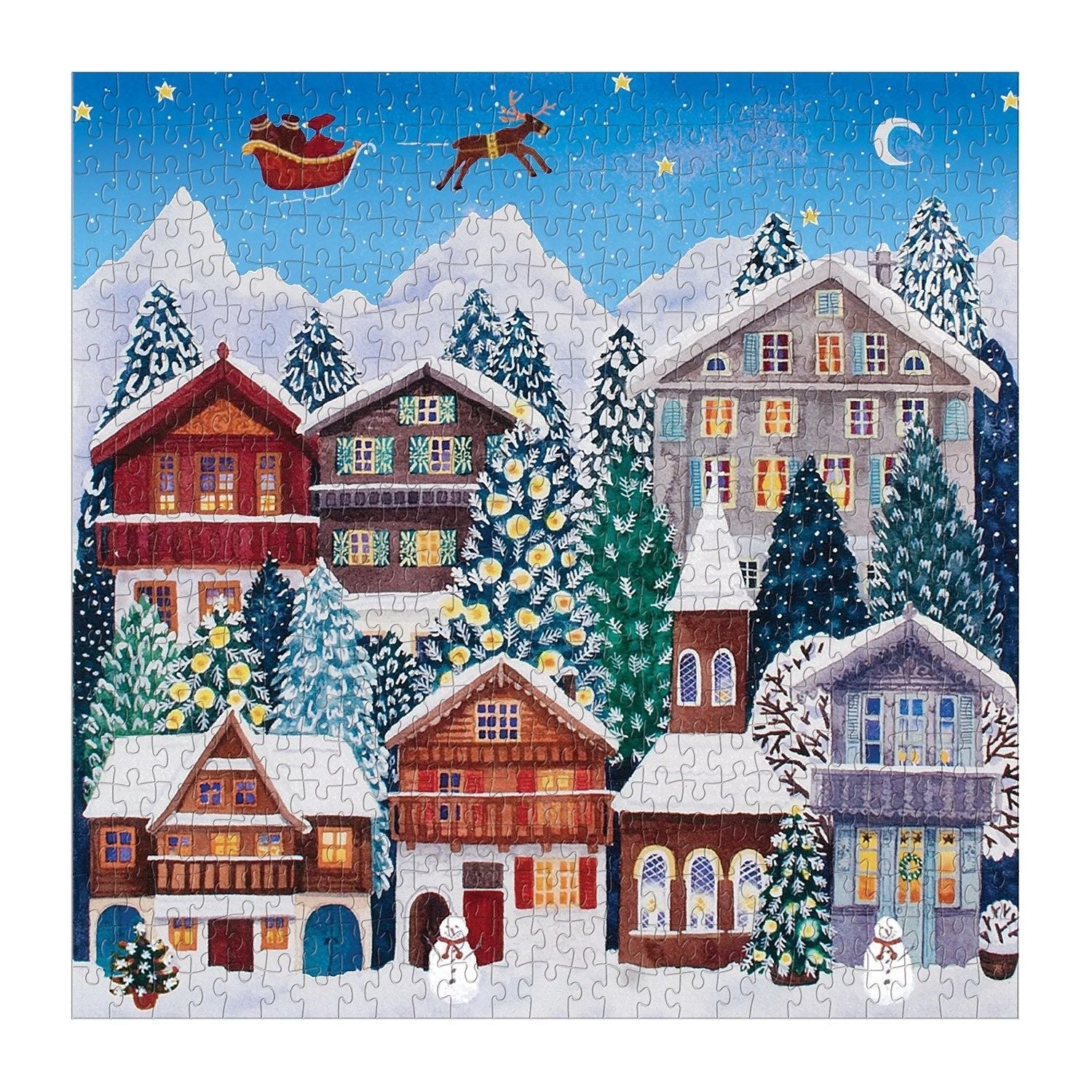 Yuletide Village 500 Piece Puzzle - Galison