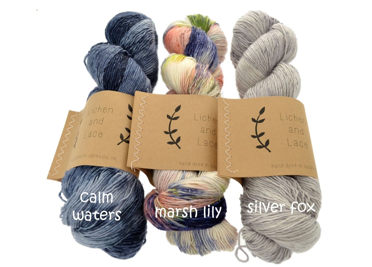 1 PLY SUPERWASH MERINO FINGERING Amber - Lichen and Lace