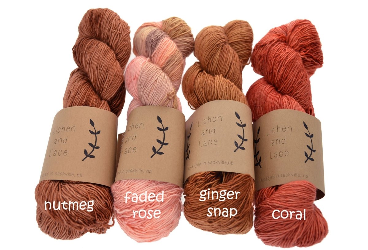 1 PLY SUPERWASH MERINO FINGERING Amber - Lichen and Lace