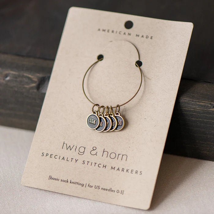 ANNEAUX-MARQUEURS CHAUSSETTE TWIG & HORN - Twig & Horn